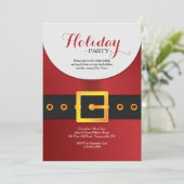 Ho Ho Holiday Party Uitnodiging (Staand voorkant)