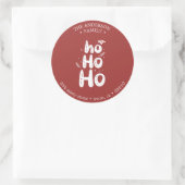 Ho Ho ⎢ Holiday Return Address Sticker (Tas)