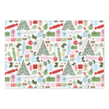 Ho Ho Holly Envelopper les feuilles de papier