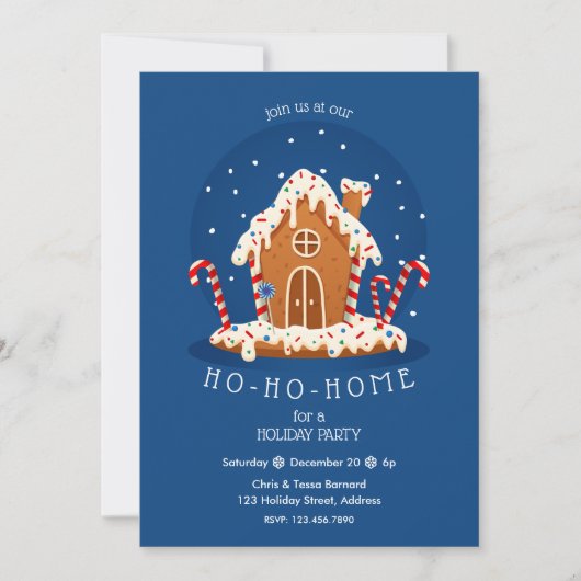 Ho-Ho-Home Cute kerstontbijt Kaart (Voorkant)