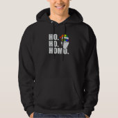 Ho Ho Homo homoseksuele pride Hoodie (Voorkant)