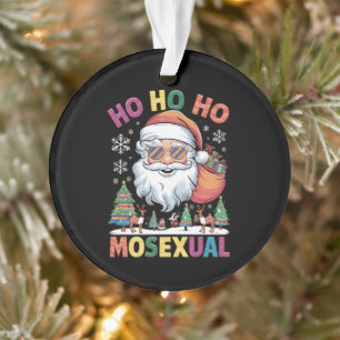 Ho Ho Homoseksuele kerstkerstkerstfeestdag Gay Pri Ornament