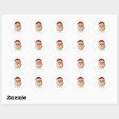 Ho-Ho-Hoo-So-Cute! Ronde Sticker (Vel)