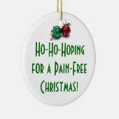 Ho-Ho-Hoping... Keramisch Ornament (Rechts)