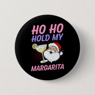 Ho Ho Hou Mijn Margarita Kerstmis In Juli Kerstman Ronde Button 5,7 Cm
