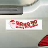 "Ho Ho Merry Kerstmis" autobumper Bumpersticker (Op auto)