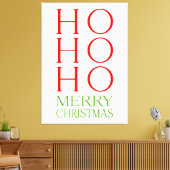 Ho Ho Merry Kerstmis Canvas Afdruk (Insitu (Woonkamer))