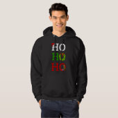 Ho Ho Merry Kerstmis Elf Hoodie (Voorkant volledig)