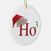 Ho Ho Merry Kerstmis Keramisch Ornament (Rechts)