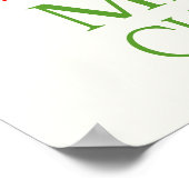 Ho Ho Merry Kerstmis Poster (Hoek)