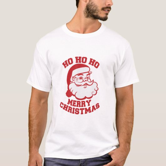 HO HO Merry Kerstmis T-shirt (Voorkant)