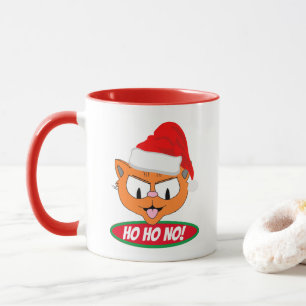 Ho Ho NEE! Sarcastische Anti-Kerst Cartooneske Kat Mok