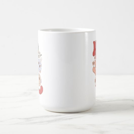 HO HO : Noël Boire du café Mug (Centre)