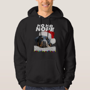 Ho Ho Nope Rottweiler Schattige Christmas Rottie Hoodie