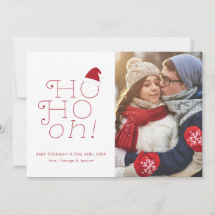 Ho Ho oh faire-part de grossesse de Noël
