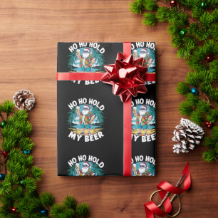 Ho Ho Pak Mijn Bier Vasten Kerstmis in Juli Zomer  Cadeaupapier