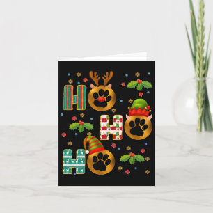 Ho Ho Paw Christmas Veterinaire Technicus Xmas Kaart