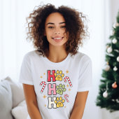 Ho Ho Paw Print Kerst T-shirt