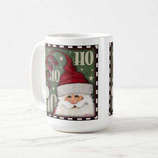 Ho Ho Père Noël Whimsical Cute Mug Café (Devant gauche)
