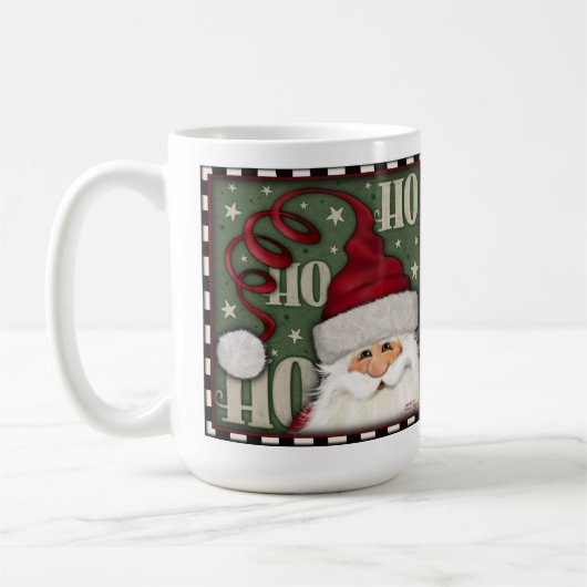 Ho Ho Père Noël Whimsical Cute Mug Café (Gauche)