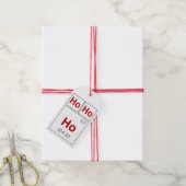 Ho Ho Prettige feestdagen Periodic Table Red Scien Cadeaulabel (Met Touw)