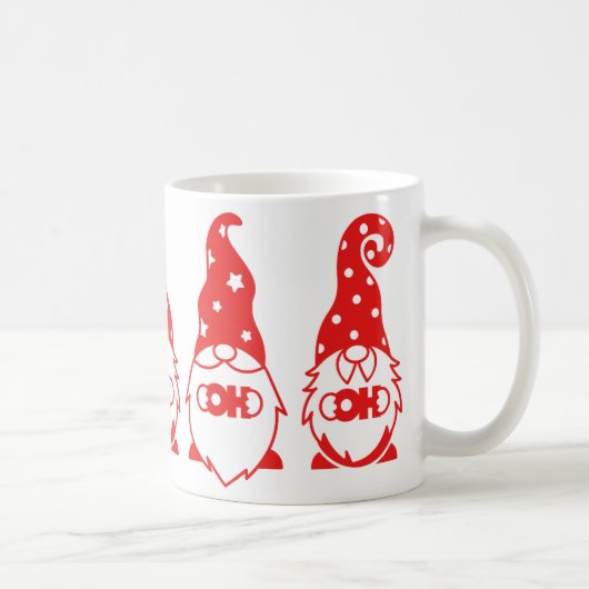 Ho Ho Red Gnomes Café Mug (Droite)