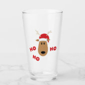 Ho Ho Reindeer Glas (Voorkant)