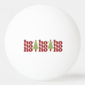 Ho Ho Retro Groovy Kerst Feestdagen Pingpongballen (Voorkant)