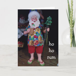 HO HO RUM CASUAL CHRISTMAS WISHES FEESTDAGEN KAART