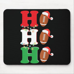 Ho Ho Santa Hat American Football Fun kerst Muismat