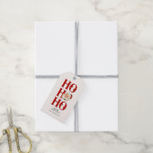 Ho Ho Santa Holiday Gift Labels Cadeaulabel (Met Touw)