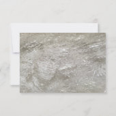 Ho Ho Santa Ivory Glitter Kaart (Achterkant)