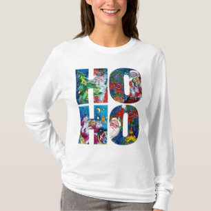 HO HO SANTA MUSICAL CHRISTMAS NIGHT T-SHIRT