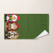 Ho-Ho Santa Schattigee Cartoon Kerst handdoek Set (Handdoek)