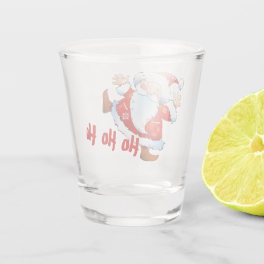 Ho Ho Santa Shot Glas (Achterkant)