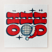 Ho ho vrolijk kerstfeest legpuzzel (Horizontaal)