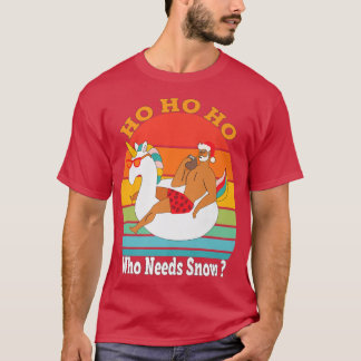 Ho Ho wie sneeuwKerstman nodig heeft met Unicorn B T-shirt