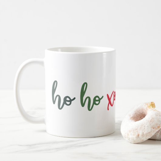 Ho Ho Xo Kerstmis Mok (Met donut)