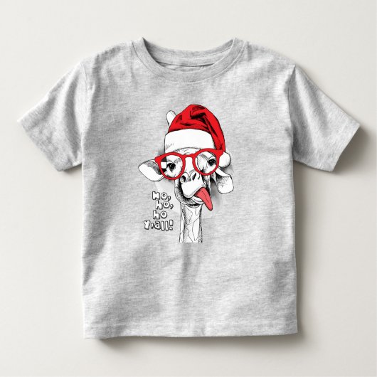 Ho Ho Y’all Giraffe Baby T-Shirts (Devant)