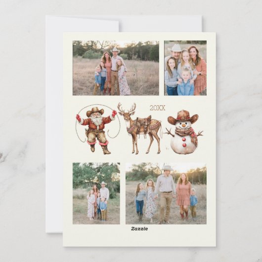 Ho Howdy Kerstkaart (Achterkant)