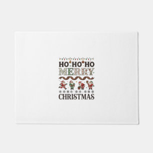 Ho Kerstmis Santas Schotse Lint Deurmat