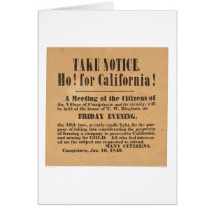 Ho ! pour la Californie ! 1849 (1759A)