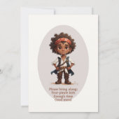 Ho Sailors ! Boy Pirate Invitation Anniversaire (Dos)