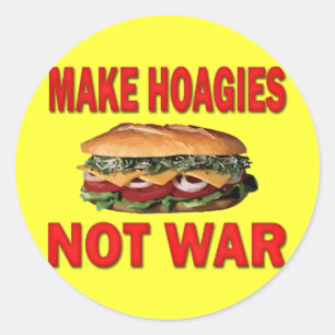 HOAGIA'S MAKEN NIET WAR RONDE STICKER