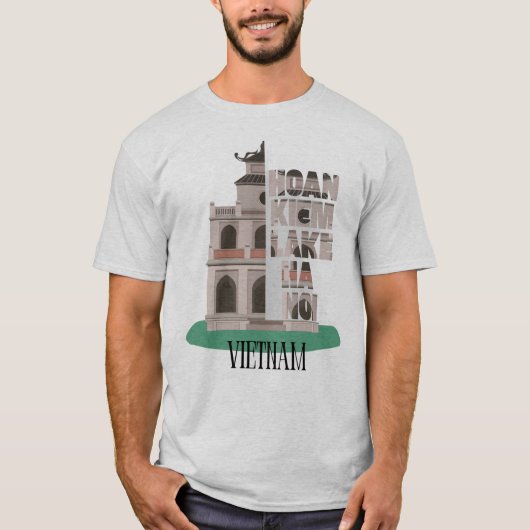 Hoan Kiem Lake Hanoi – Tijdloos monument Graphic D T-shirt (Voorkant)