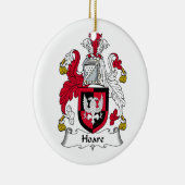 Hoare Family Crest Keramisch Ornament (Rechts)