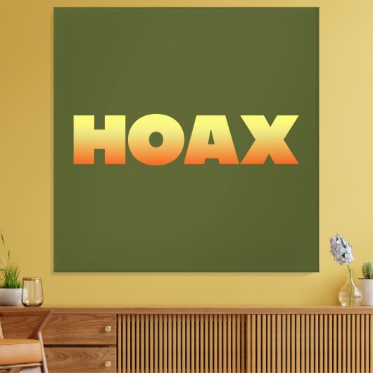 HOAX DESIGN INGEPAKT DOEK CANVAS AFDRUK (Insitu (Woonkamer))