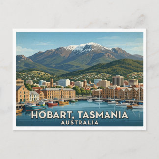 Hobart Australië Reis Ansichtkaart Briefkaart