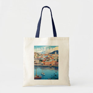 Hobart Australië Reizen Kunst Vintage Tote Bag