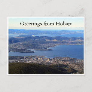 hobart tasmanie schilderachtig briefkaart